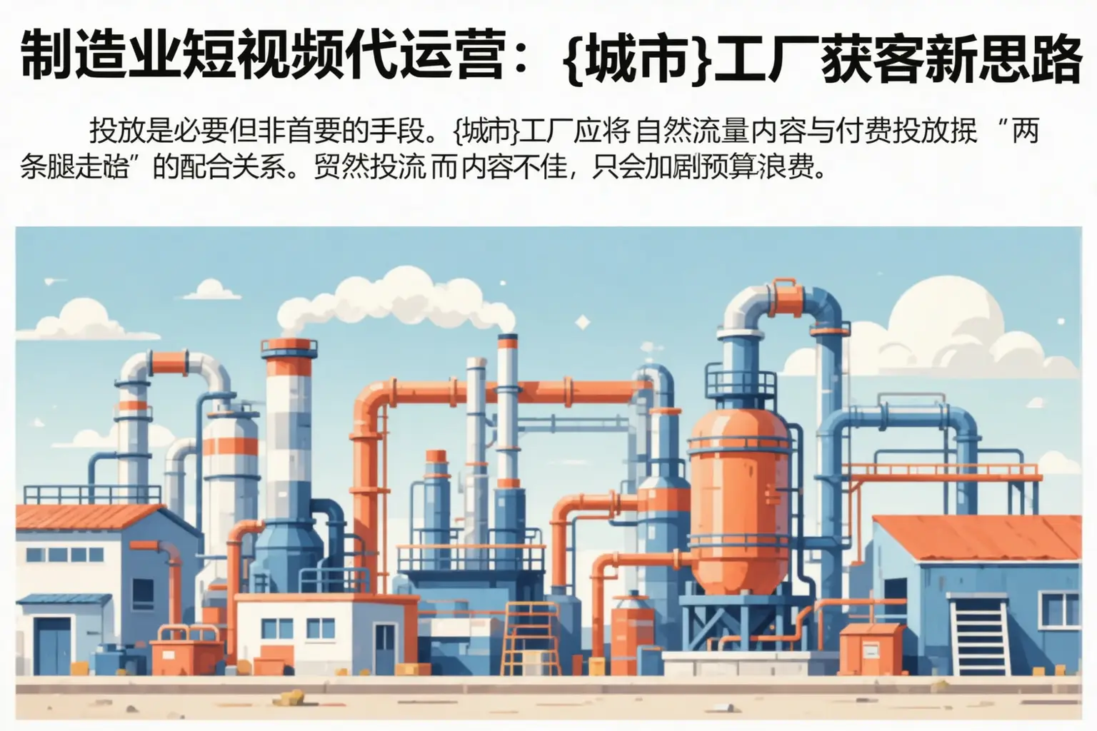 制造业短视频代运营:桐庐工厂获客新思路